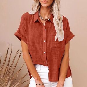Linen Button-Up Shirt